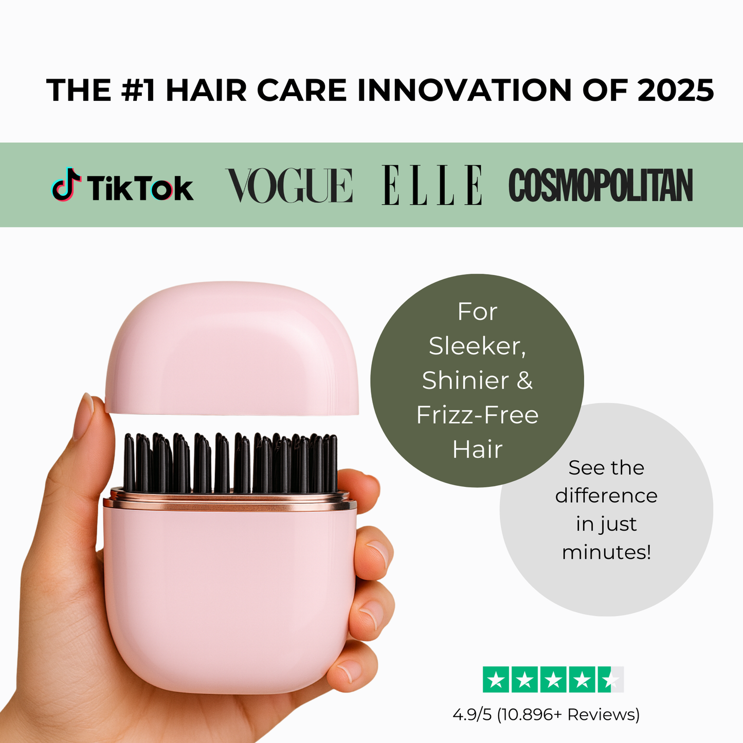 SleekPod Mini Heated Hair Straightening Brush™