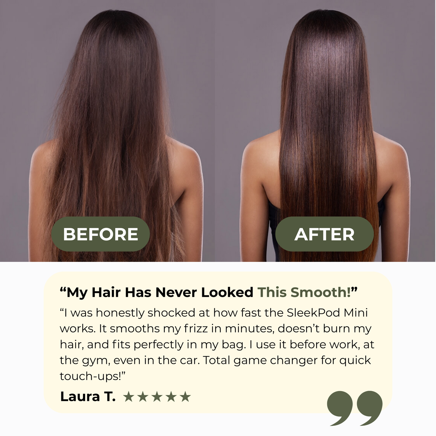 SleekPod Mini Heated Hair Straightening Brush™